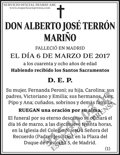 Alberto José Terrón Mariño